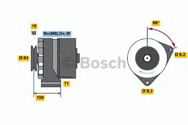 BOSCH 0 120 469 997 Alternator
